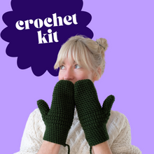 Load image into Gallery viewer, Crochet Kit - Make Your Own Mittens On A String-Crafting Patterns,-EKA