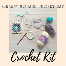 Load image into Gallery viewer, Make Your Own Granny Square Bucket Hat Kit-Patterns-EKA