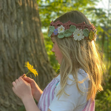Load image into Gallery viewer, Summer Solstice Flower Crown Crochet Pattern-Crafting Patterns & Molds-EKA