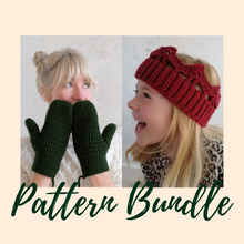 Load image into Gallery viewer, Pattern Bundle - Single Tiered Crown and Mittens on a String Pattern-Crafting Patterns-EKA