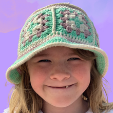 Load image into Gallery viewer, Make Your Own Granny Square Bucket Hat Kit-Crafting Kit-EKA