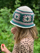 Load image into Gallery viewer, Granny Square Summer Bucket Hat PDF Pattern Download-Crafting Patterns & Molds-EKA