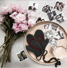 Load image into Gallery viewer, Make Your Own Heart Mittens On A String - PDF Crochet Pattern-Crafting Patterns-EKA