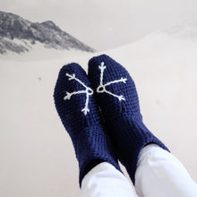 Load image into Gallery viewer, Slipper Socks With Snowflake Design-Slipper Socks-EKA
