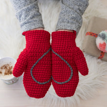 Load image into Gallery viewer, Hidden Heart Mittens - Baby and Child-Mittens-EKA