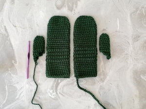 Crochet Kit - Make Your Own Mittens On A String-EKA