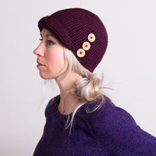 Load image into Gallery viewer, Cloche Hat with Buttons-Hats-EKA
