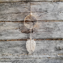 Load image into Gallery viewer, Macrame Feather Dreamcatcher-Wall Hangings-EKA