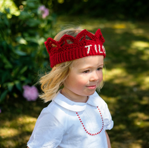Personalised Crocheted Crown - Baby, Child, Adult-Baby & Toddler-EKA