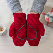 Load image into Gallery viewer, Hidden Heart Mittens - All Sizes-Mittens-EKA