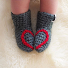 Load image into Gallery viewer, Heart Booties - baby and child-Baby Booties-EKA
