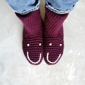 Smiley Face Slipper Socks-Slipper Socks-EKA