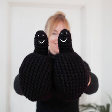 Load image into Gallery viewer, Smiley Face Mittens - Adult-Mittens-EKA