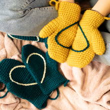 Load image into Gallery viewer, Hidden Heart Mittens - All Sizes-Mittens-EKA