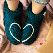 Load image into Gallery viewer, Slipper Socks With Love Heart - Adult-Slipper Socks-EKA