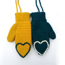 Load image into Gallery viewer, Adult Heart Tipped Mittens-Mittens-EKA