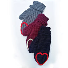 Load image into Gallery viewer, Adult Heart Tipped Mittens-Mittens-EKA