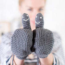 Load image into Gallery viewer, Smiley Face Mittens - kids sizes-Mittens-EKA