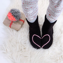 Load image into Gallery viewer, Slipper Socks With Love Heart - Adult-Slipper Socks-EKA