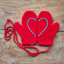 Load image into Gallery viewer, Daddy And Me Matching Heart Mittens-Mittens-EKA
