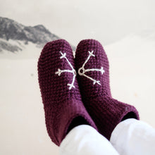 Load image into Gallery viewer, Slipper Socks With Snowflake Design-Slipper Socks-EKA