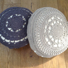 Load image into Gallery viewer, Organic Cotton Crocheted Cushion-Cushions-EKA