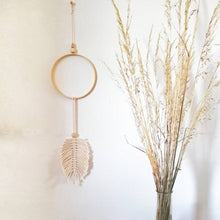Load image into Gallery viewer, Macrame Feather Dreamcatcher-Wall Hangings-EKA