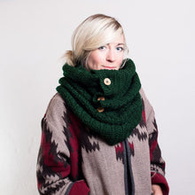 Load image into Gallery viewer, Chunky Infinity Scarf With Buttons-Scarves-EKA