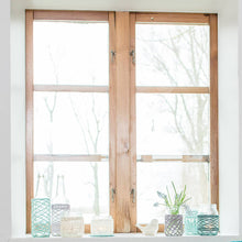 Load image into Gallery viewer, Organic Cotton Lace Covered Jar, Vase and Lantern-Lace Covered Vase-EKA