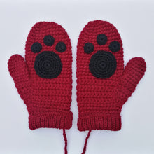 Load image into Gallery viewer, Adult Paw Print Mittens-Mittens-EKA
