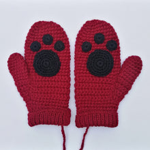 Load image into Gallery viewer, Child&#39;s Paw Print Mittens-Mittens-EKA
