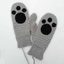 Load image into Gallery viewer, Adult Paw Print Mittens-Mittens-EKA