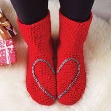 Load image into Gallery viewer, Slipper Socks With Love Heart - Adult-Slipper Socks-EKA