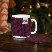 Load image into Gallery viewer, Organic Cotton Mug, Cosy And Coaster Set-Mug Cosies-EKA
