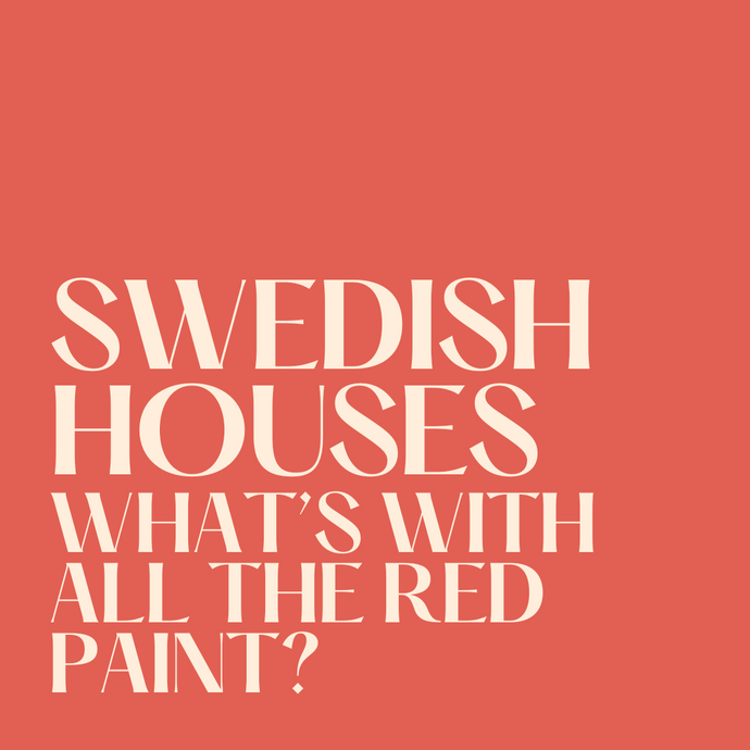 Why are so many houses in Sweden red and white?
