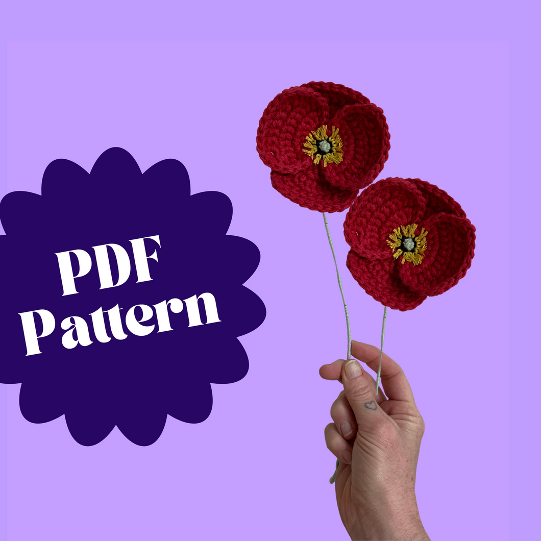 Poppy Crochet Pattern-Patterns-EKA