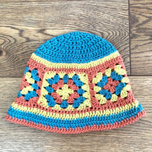 Load image into Gallery viewer, Granny Square Summer Bucket Hat PDF Pattern Download-Crafting Patterns &amp; Molds-EKA
