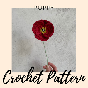 Poppy Crochet Pattern-Patterns-EKA