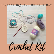 Load image into Gallery viewer, Make Your Own Granny Square Bucket Hat Kit-Patterns-EKA
