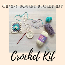 Load image into Gallery viewer, Make Your Own Granny Square Bucket Hat Kit-Patterns-EKA
