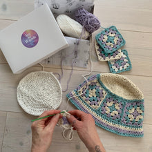 Load image into Gallery viewer, Make Your Own Granny Square Bucket Hat Kit-Patterns-EKA

