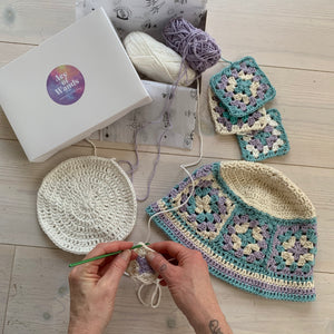 Make Your Own Granny Square Bucket Hat Kit-Patterns-EKA