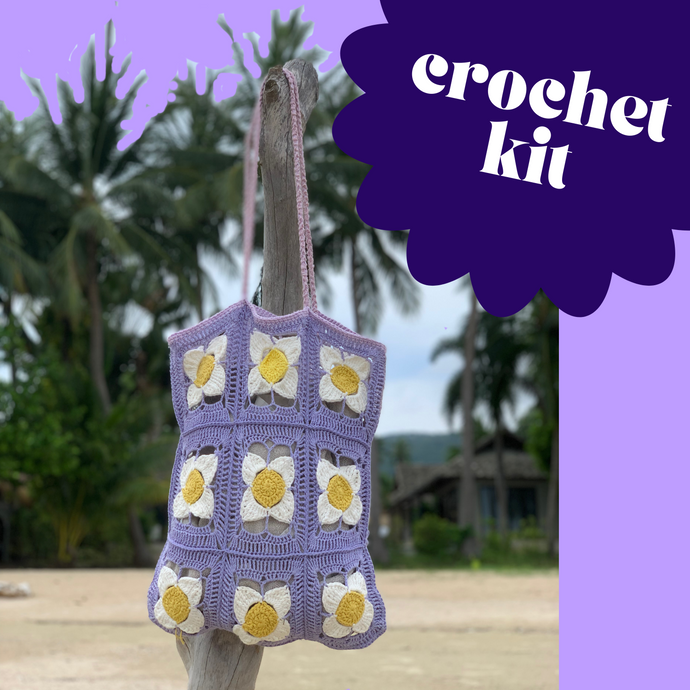 Daisy Bag Crochet Kit-Crafting Patterns & Molds-EKA