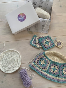 Make Your Own Granny Square Bucket Hat Kit-Patterns-EKA
