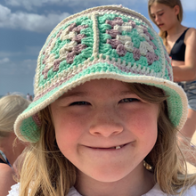 Load image into Gallery viewer, Granny Square Bucket Hat - Finished Item-Hats-EKA
