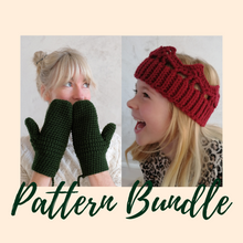 Load image into Gallery viewer, Pattern Bundle - Single Tiered Crown and Mittens on a String Pattern-Crafting Patterns-EKA
