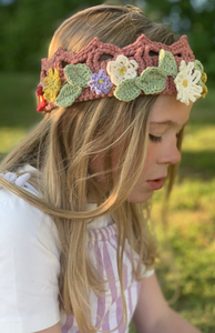 DIY Craft Kit - Summer Solstice Flower Crocheted Crown-Crafting Patterns-EKA