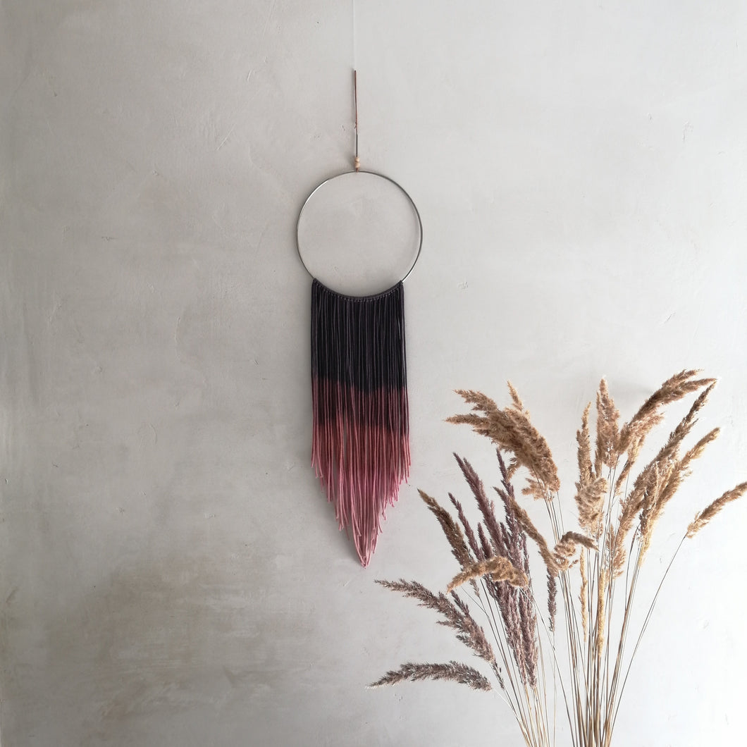 Metal Dream Catcher With Fine Ombre Threads-EKA