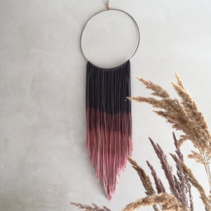 Metal Dream Catcher With Fine Ombre Threads-EKA