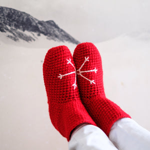 Snowflake Baby Booties-Baby Booties-EKA